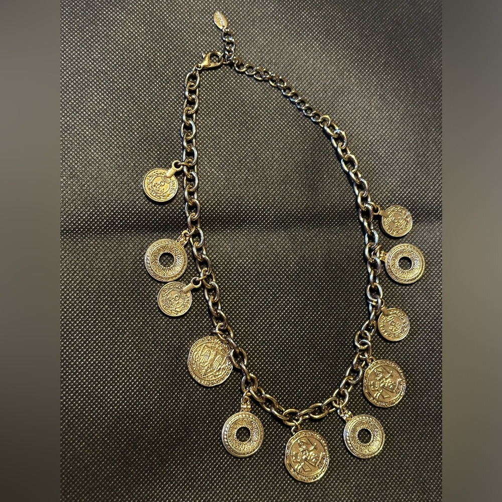COPY - ZARA Women Gold Tone Charm Necklace - Picture 13 of 15